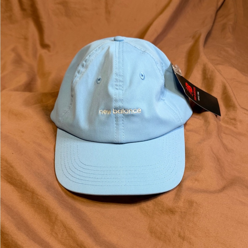 New Balance Linear Logo Cap One Size Sky Blue Classic Baseball Hat‎